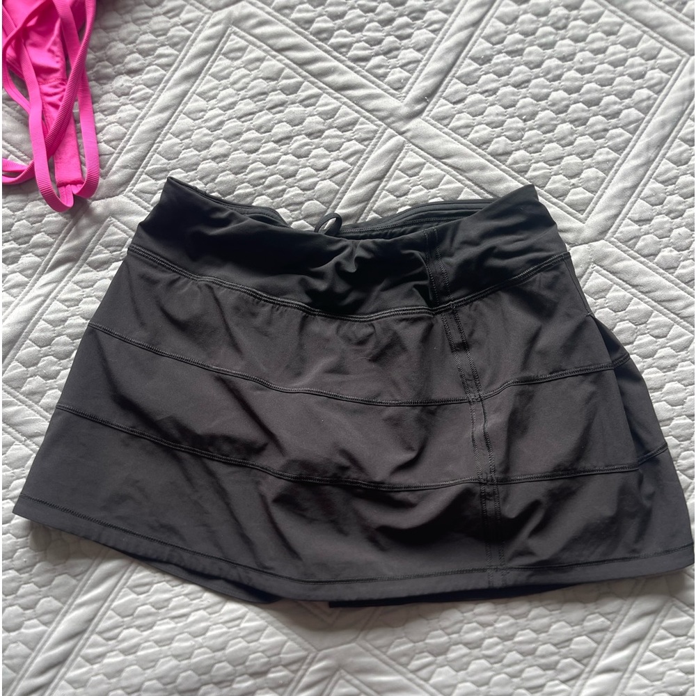Black lululemon tennis skirt